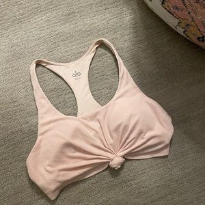 ALO YOGA BLUSH BRA KNOT